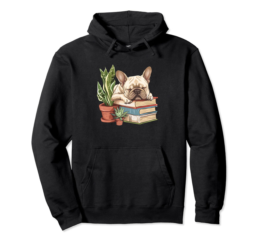 Dog Book Lover Librarian Reader Hoodie - Fun Novelty Design Men Women - T-Shirt, Sweatshirt, Hoodie