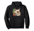 Dog Book Lover Librarian Reader Hoodie - Fun Novelty Design Men Women - T-Shirt, Sweatshirt, Hoodie