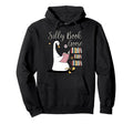 Silly Book Goose Book Lover Hoodie - Minimalist Print Unisex - T-Shirt, Sweatshirt, Hoodie
