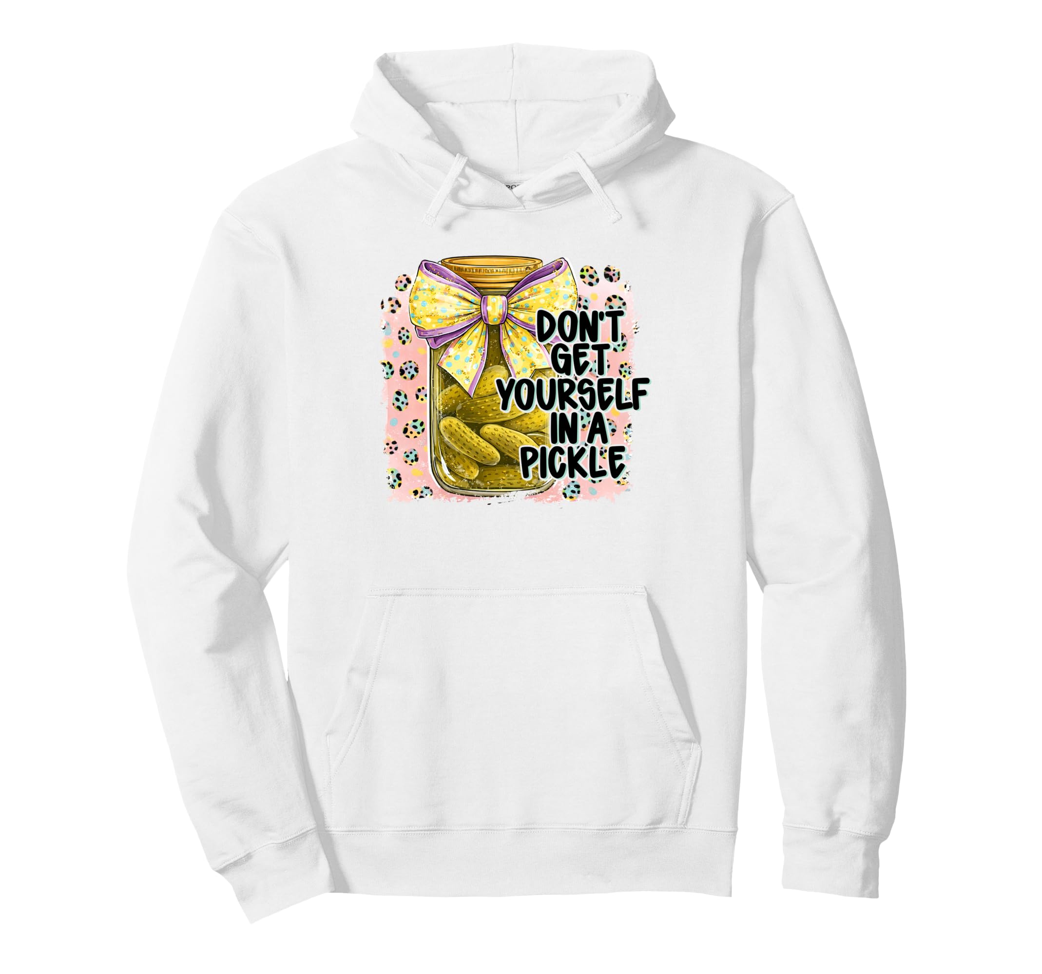 Pickle Lover Canned Cucumber Dont Get Hoodie - Graphic Print for Adults - T-Shirt, Sweatshirt, Hoodie