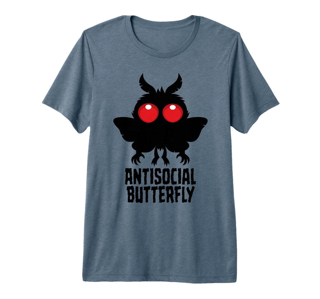 Antisocial Butterfly Mothman Cryptid T-Shirt - Unique Graphic Men Women - T-Shirt, Sweatshirt, Hoodie