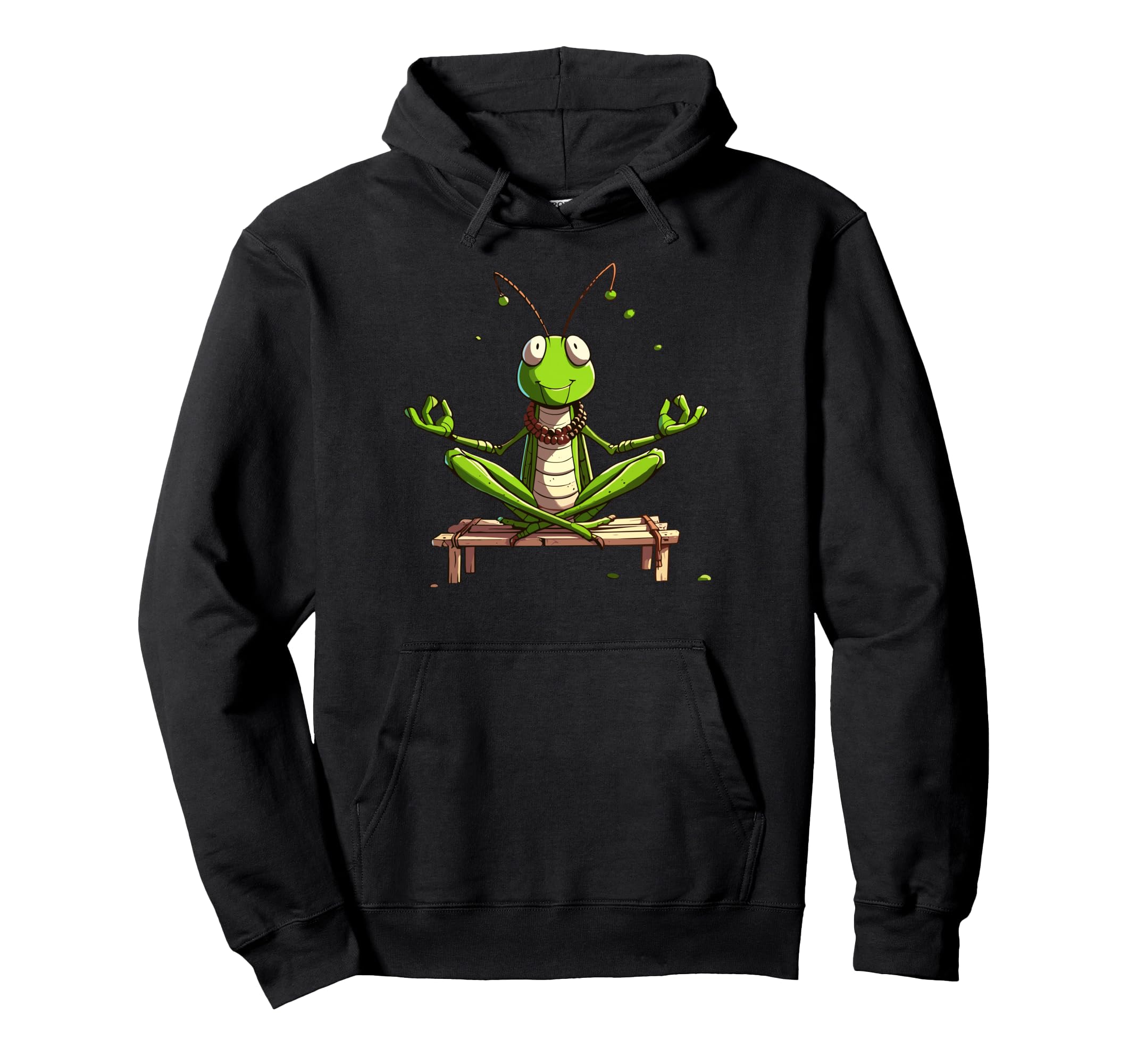 Meditation Grasshopper Yoga Pose Hoodie - Novelty Apparel Men Women - T-Shirt, Sweatshirt, Hoodie