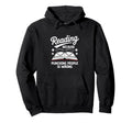 Reading Because Punching People Is Wrong Hoodie - Custom Art Print Unisex - T-Shirt, Sweatshirt, Hoodie