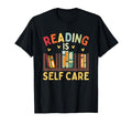 Reading Is Self Care Bookshelf Heart Love T-Shirt - Streetwear Style Unisex - T-Shirt, Sweatshirt, Hoodie