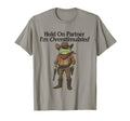 Hold Partner Im Overstimulated Funny Frog T-Shirt - Graphic Print Unisex - T-Shirt, Sweatshirt, Hoodie