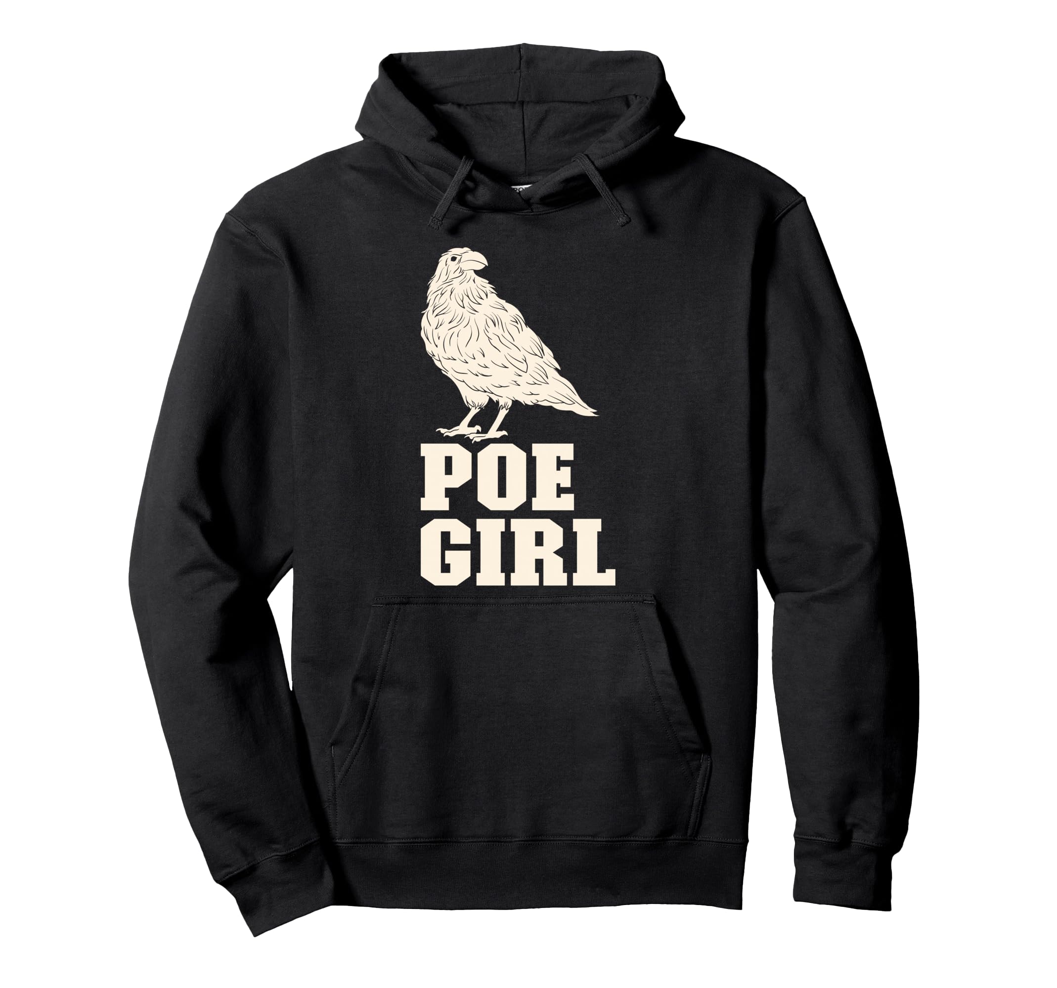 Edgar Allan Poe Raven Gothic Hoodie - Casual Everyday Wear Men Women - T-Shirt, Sweatshirt, Hoodie