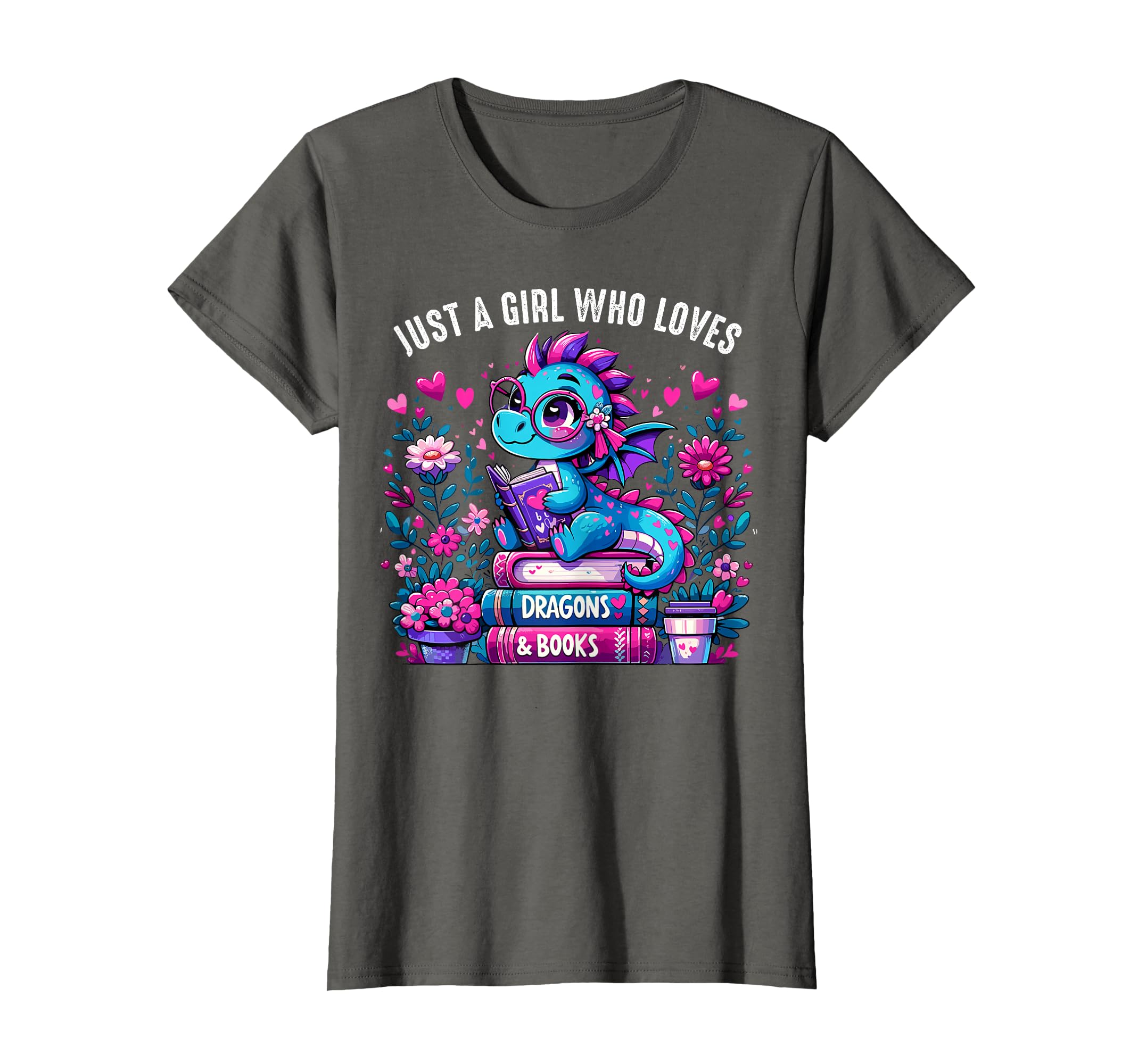 Just Who Loves Dragons And Books T-Shirt - Novelty Apparel Men Women - T-Shirt, Sweatshirt, Hoodie