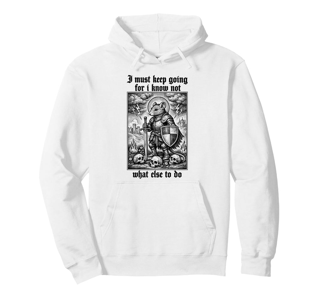 Medieval Knight Mouse Renaissance Hoodie - Casual Everyday Wear for Adults - T-Shirt, Sweatshirt, Hoodie