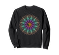Om Symbol Colorful Mandala Geometry Sweatshirt - Unique Graphic Unisex - T-Shirt, Sweatshirt, Hoodie