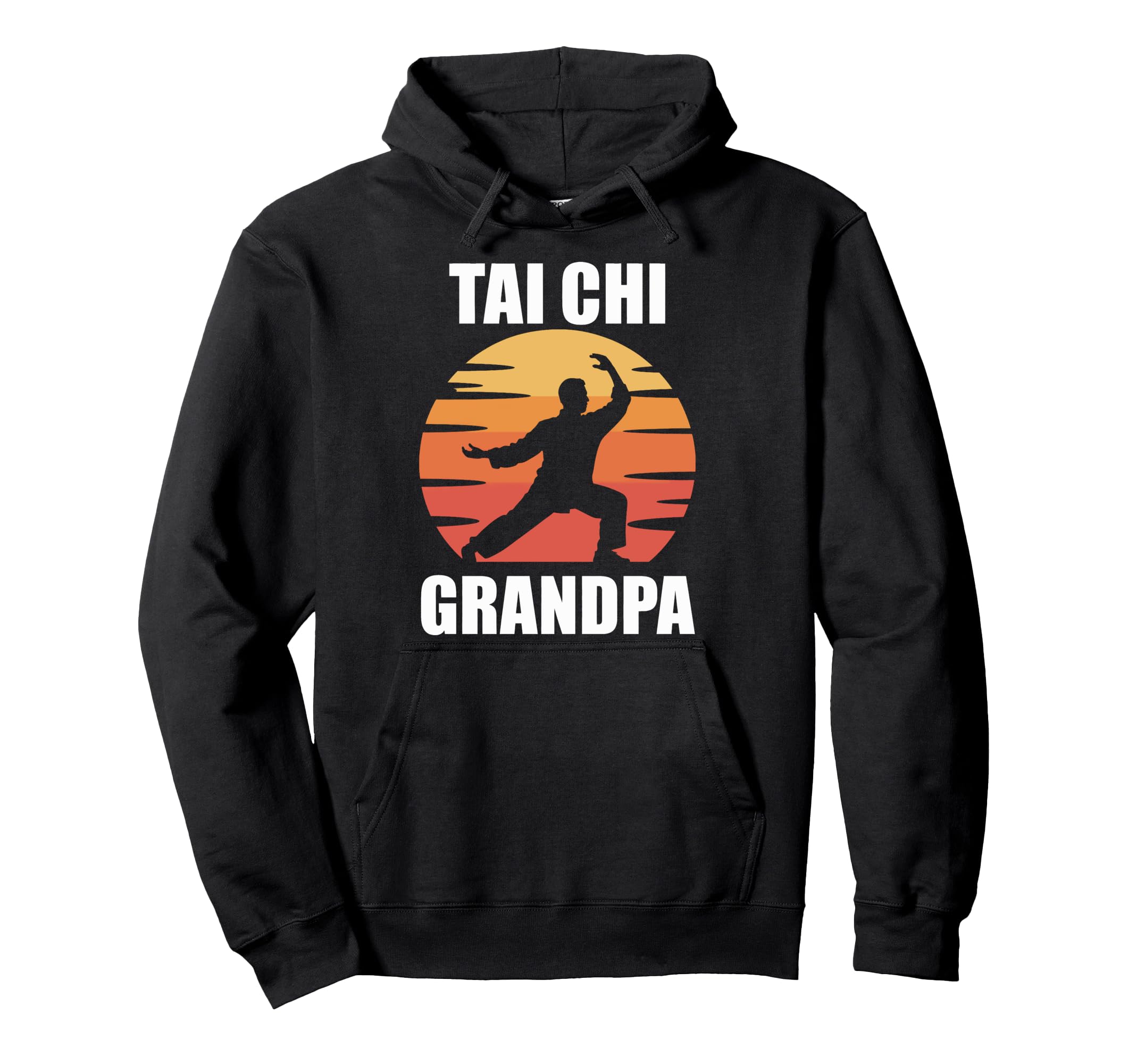 Tai Chi Grandpa Mindful Movement Martial Hoodie - Minimalist Print Unisex - T-Shirt, Sweatshirt, Hoodie