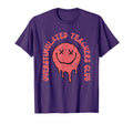 Groovy Overstimulated Teachers Club T-Shirt - Graphic Print Men Women - T-Shirt, Sweatshirt, Hoodie