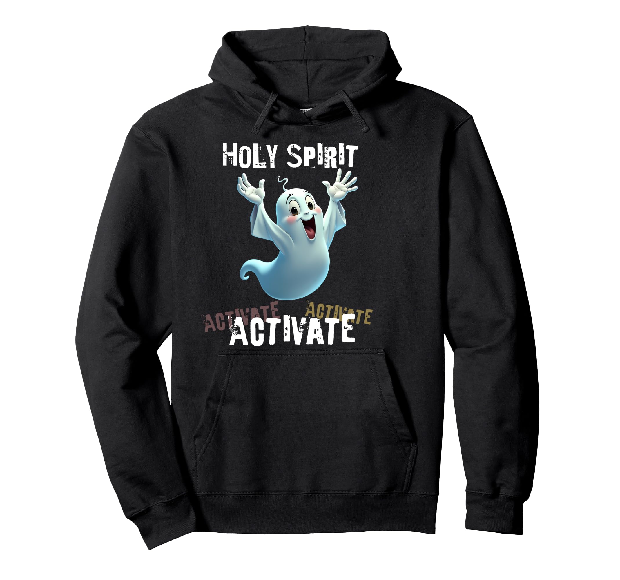 Holy Spirit Activate Meme Funny Christian Hoodie - Custom Art Print Unisex - T-Shirt, Sweatshirt, Hoodie