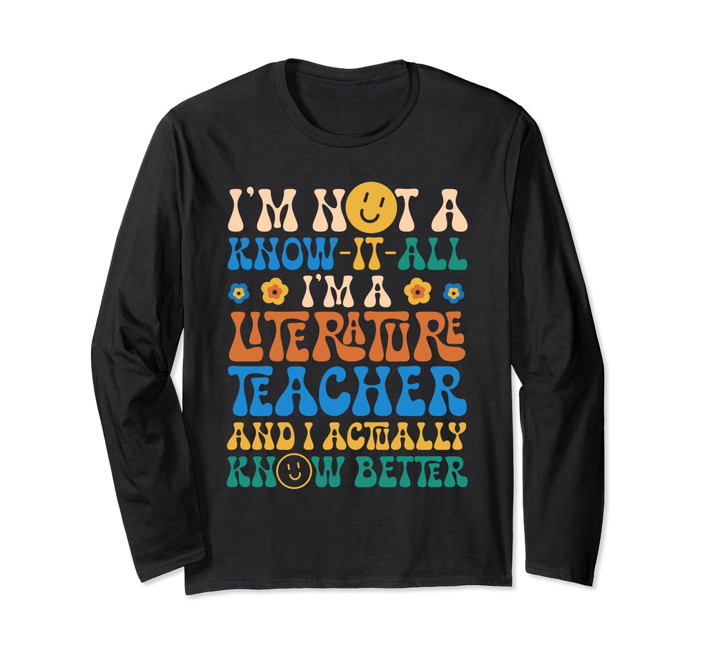 Literature Teacher And Hoodie - Fun Novelty Design for Adults - T-Shirt, Sweatshirt, Hoodie