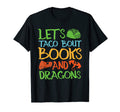 Books And Dragons Reading T-Shirt - Minimalist Print for Adults - T-Shirt, Sweatshirt, Hoodie