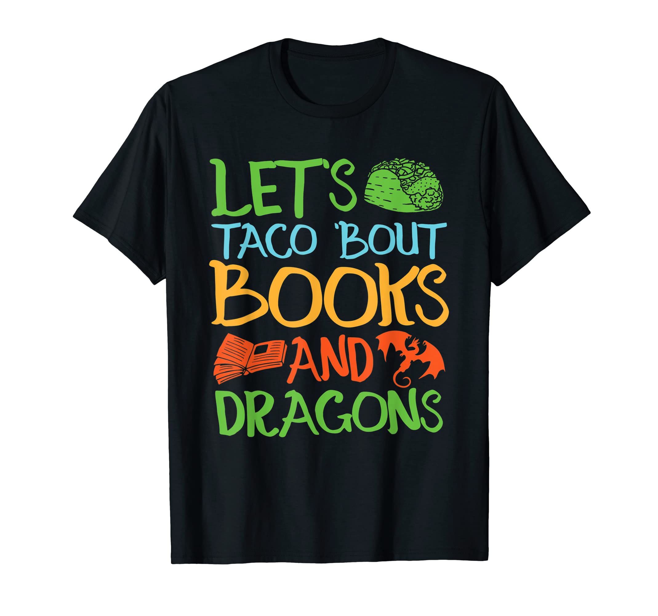 Books And Dragons Reading T-Shirt - Minimalist Print for Adults - T-Shirt, Sweatshirt, Hoodie