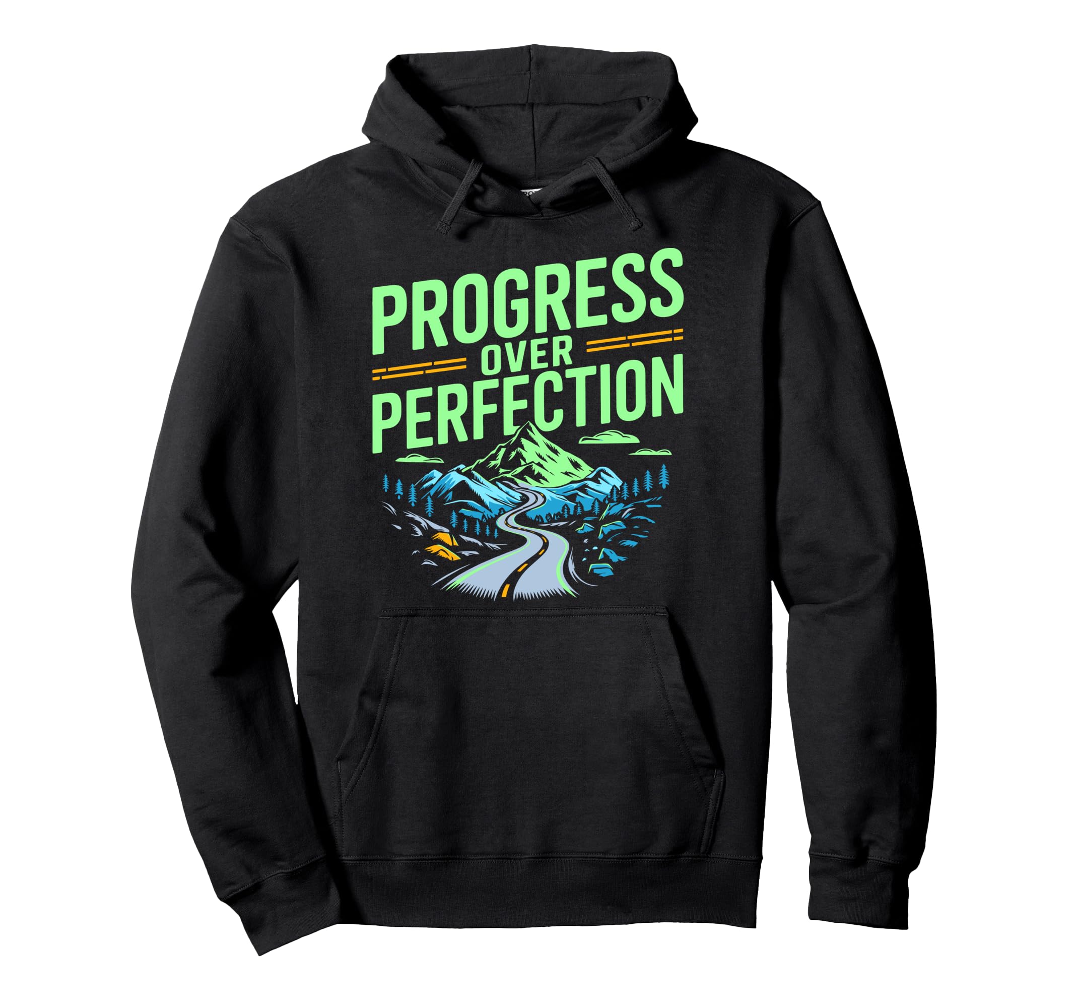 Progress Over Perfection Mental Health Hoodie - Trendy Graphic for Adults - T-Shirt, Sweatshirt, Hoodie