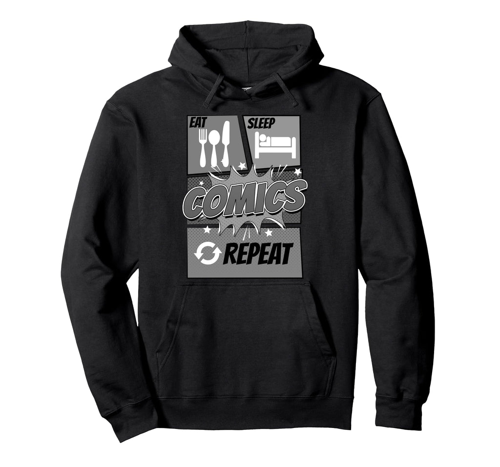 Comics Comic Book Nerd Comic Book Lover Hoodie - Novelty Apparel for Adults - T-Shirt, Sweatshirt, Hoodie