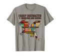 Easily Distracted Dragons And Books Book T-Shirt - Graphic Print Men Women - T-Shirt, Sweatshirt, Hoodie