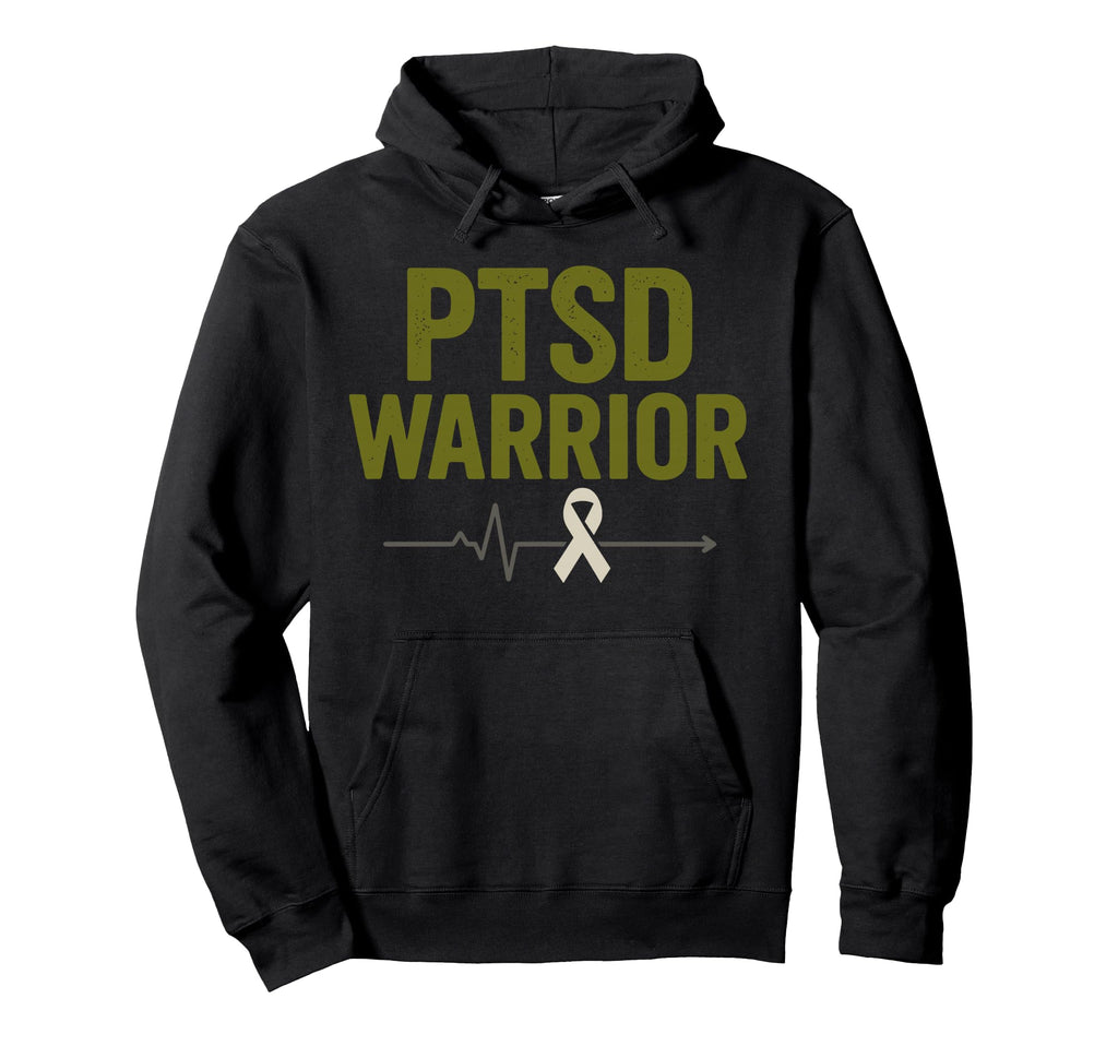Ptsd Awareness Mental Health Support Hoodie - Unique Graphic Men Women - T-Shirt, Sweatshirt, Hoodie