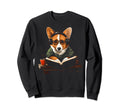 Book Stuff Book Lovers Corgi Sweatshirt - Novelty Apparel Men Women - T-Shirt, Sweatshirt, Hoodie