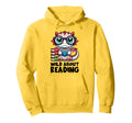 Wild About Reading Book Lover Dragon Hoodie - Casual Everyday Wear Unisex - T-Shirt, Sweatshirt, Hoodie