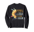 Book Nerd Tea Lover Reader Sweatshirt - Minimalist Print for Adults - T-Shirt, Sweatshirt, Hoodie