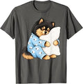 Black and Tan Pomeranian Sleeping in Cute Pajamas Sleep Dog T-Shirt Unisex T-shirt, Sweatshirt, Hoodie, Long Sleeve Tee - T-Shirt, Sweatshirt, Hoodie