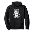 Meditation Cat Yoga Pose Relaxing Hoodie - Streetwear Style Men Women - T-Shirt, Sweatshirt, Hoodie