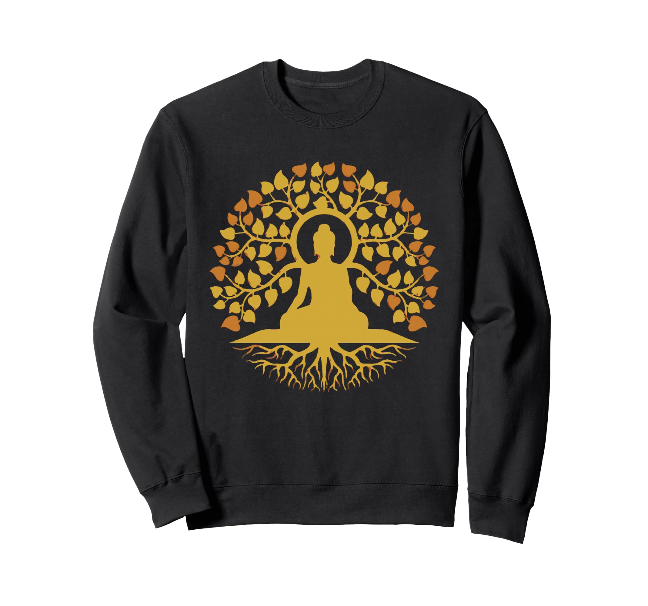 Buddha Tree Life Meditation Roots Sweatshirt - Graphic Print Men Women - T-Shirt, Sweatshirt, Hoodie