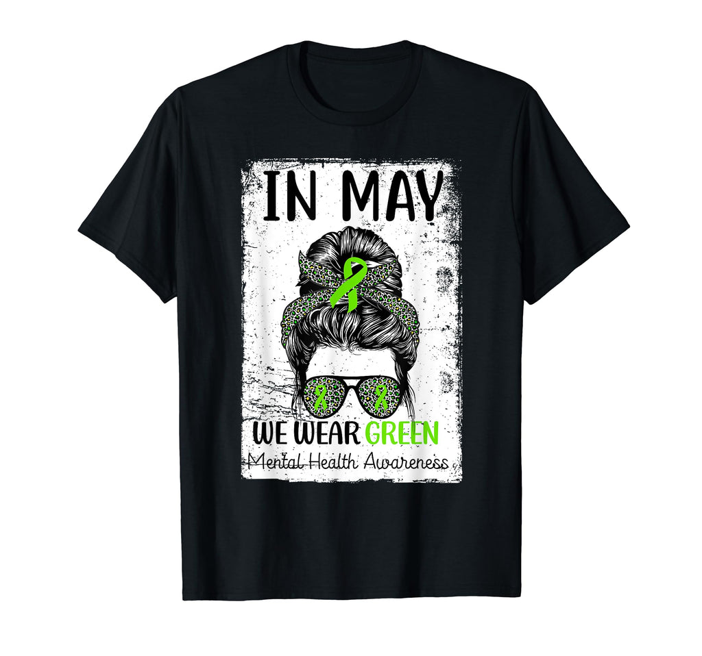 May We Wear Green Messy Bun T-Shirt - Casual Everyday Wear for Adults - T-Shirt, Sweatshirt, Hoodie