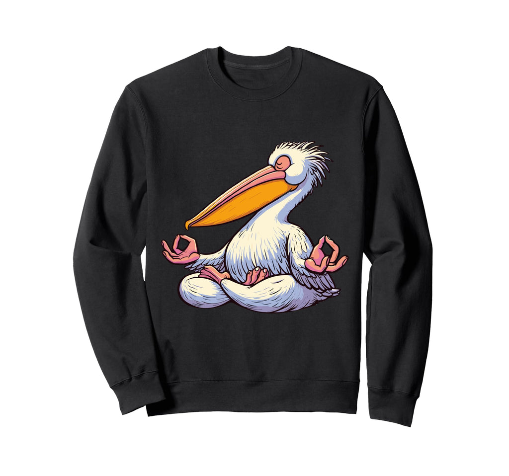 Meditation Pelican Yoga Pose Relaxing Sweatshirt - Novelty Apparel Unisex - T-Shirt, Sweatshirt, Hoodie