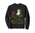 Frog And Positive Message Life Sweatshirt - Graphic Print for Adults - T-Shirt, Sweatshirt, Hoodie