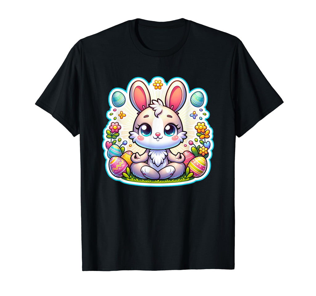 Easter Bunny Yoga Meditation T-Shirt - Fun Novelty Design Unisex - T-Shirt, Sweatshirt, Hoodie