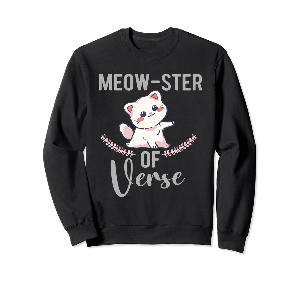Poetry Cat Feline Lover Sweatshirt - Aesthetic Graphic Men Women - T-Shirt, Sweatshirt, Hoodie