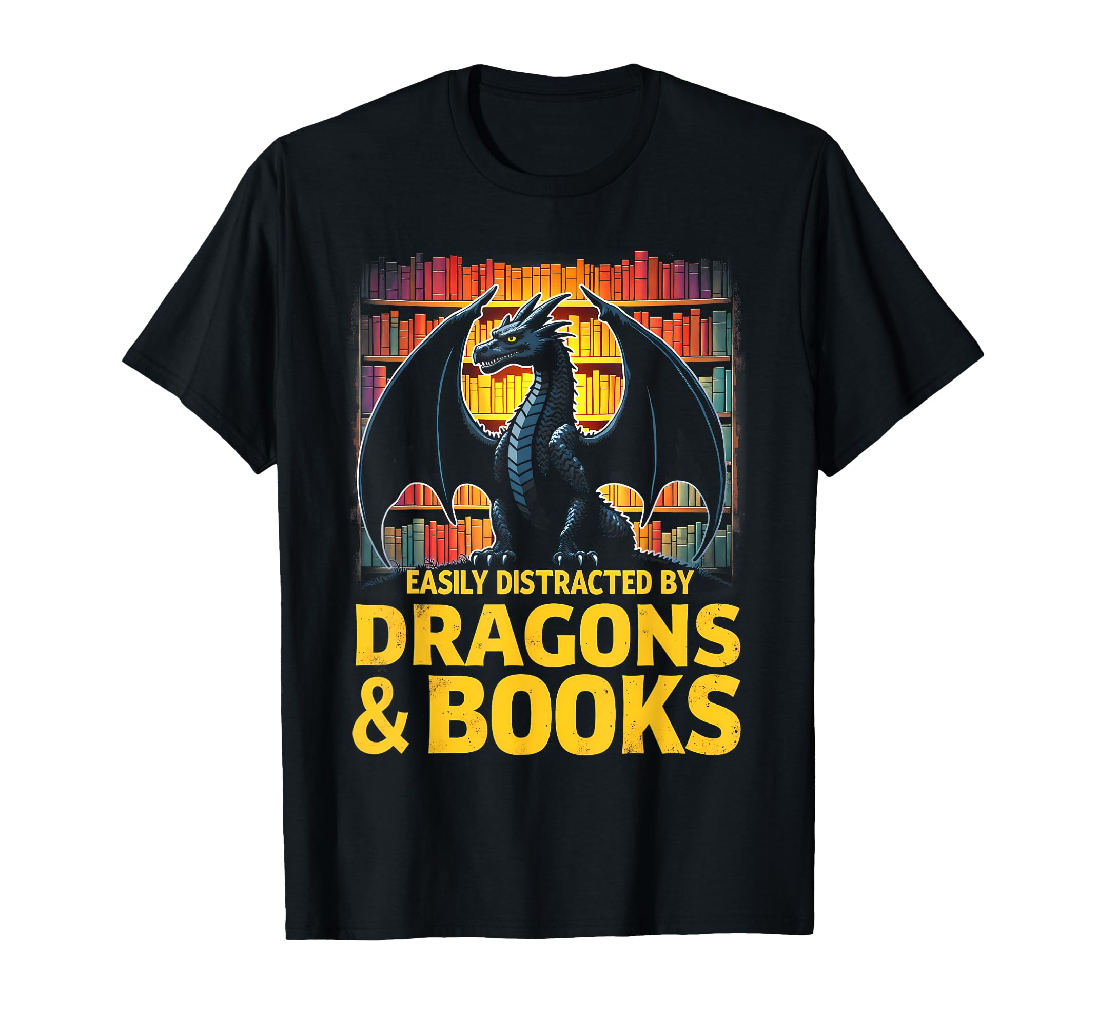 Reading Lover Easily Distracted T-Shirt - Custom Art Print Men Women - T-Shirt, Sweatshirt, Hoodie