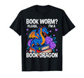 Bookworm Please Im Book Dragon Funny T-Shirt - Fun Novelty Design Unisex - T-Shirt, Sweatshirt, Hoodie