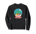 Bibliophile Snowglobe Art Sweatshirt - Minimalist Print Unisex - T-Shirt, Sweatshirt, Hoodie