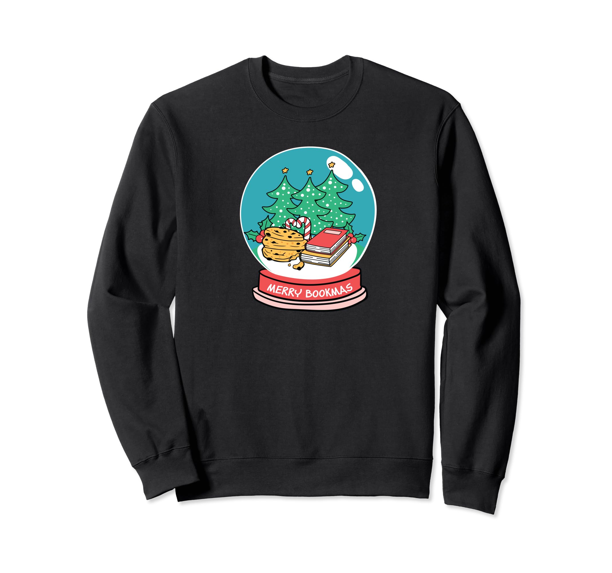Bibliophile Snowglobe Art Sweatshirt - Minimalist Print Unisex - T-Shirt, Sweatshirt, Hoodie