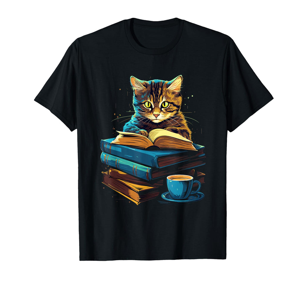 Cat Reading Book Funny Book And T-Shirt - Streetwear Style for Adults - T-Shirt, Sweatshirt, Hoodie