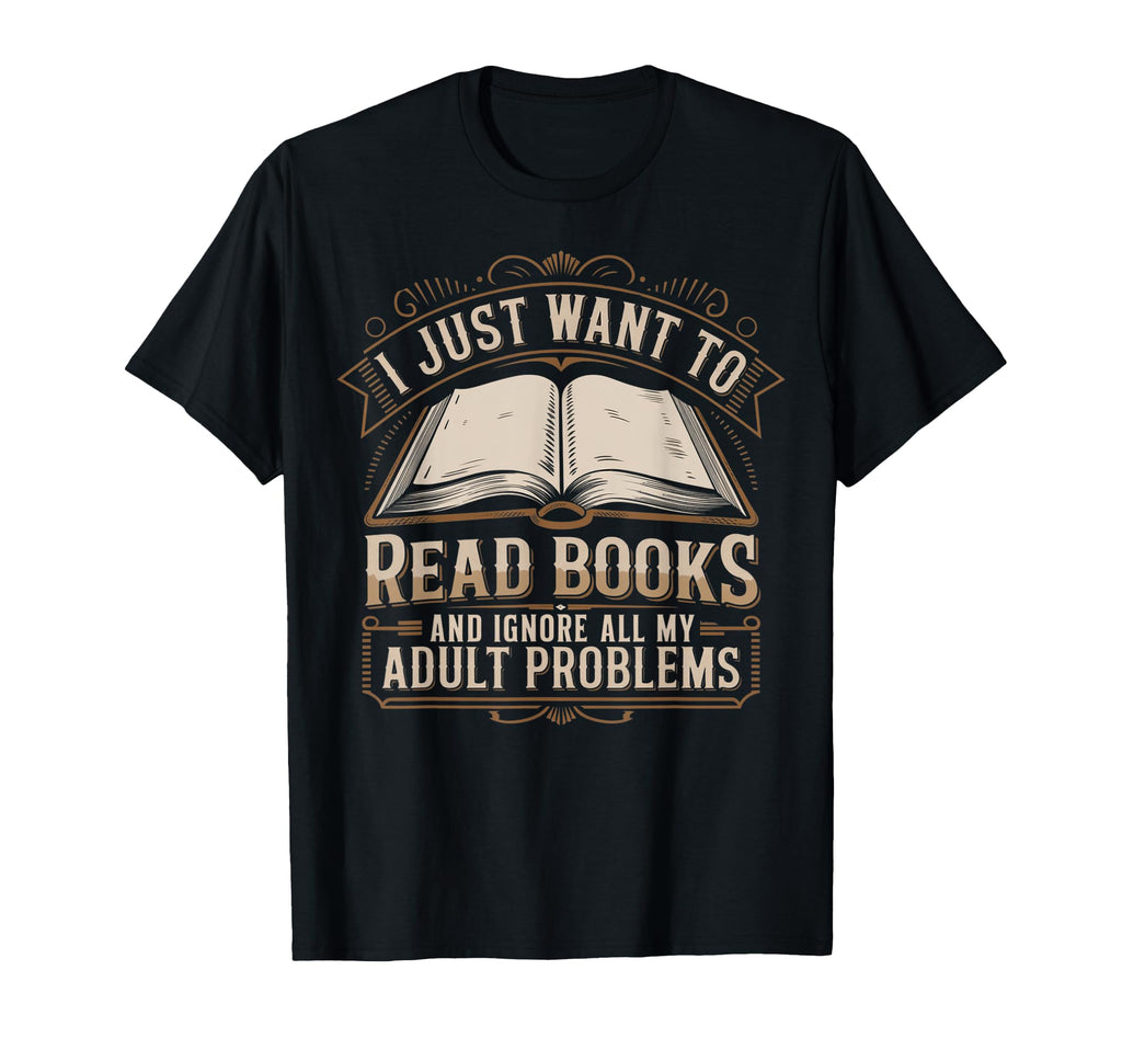 Read Books And Ignore All My Problems T-Shirt - Aesthetic Graphic Unisex - T-Shirt, Sweatshirt, Hoodie