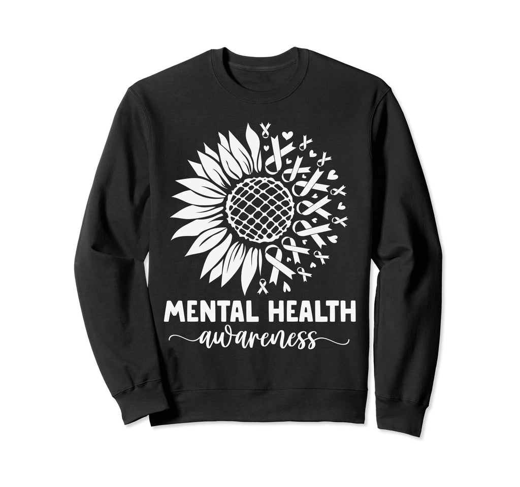 Mental Health Awareness Green Sweatshirt - Novelty Apparel Unisex - T-Shirt, Sweatshirt, Hoodie