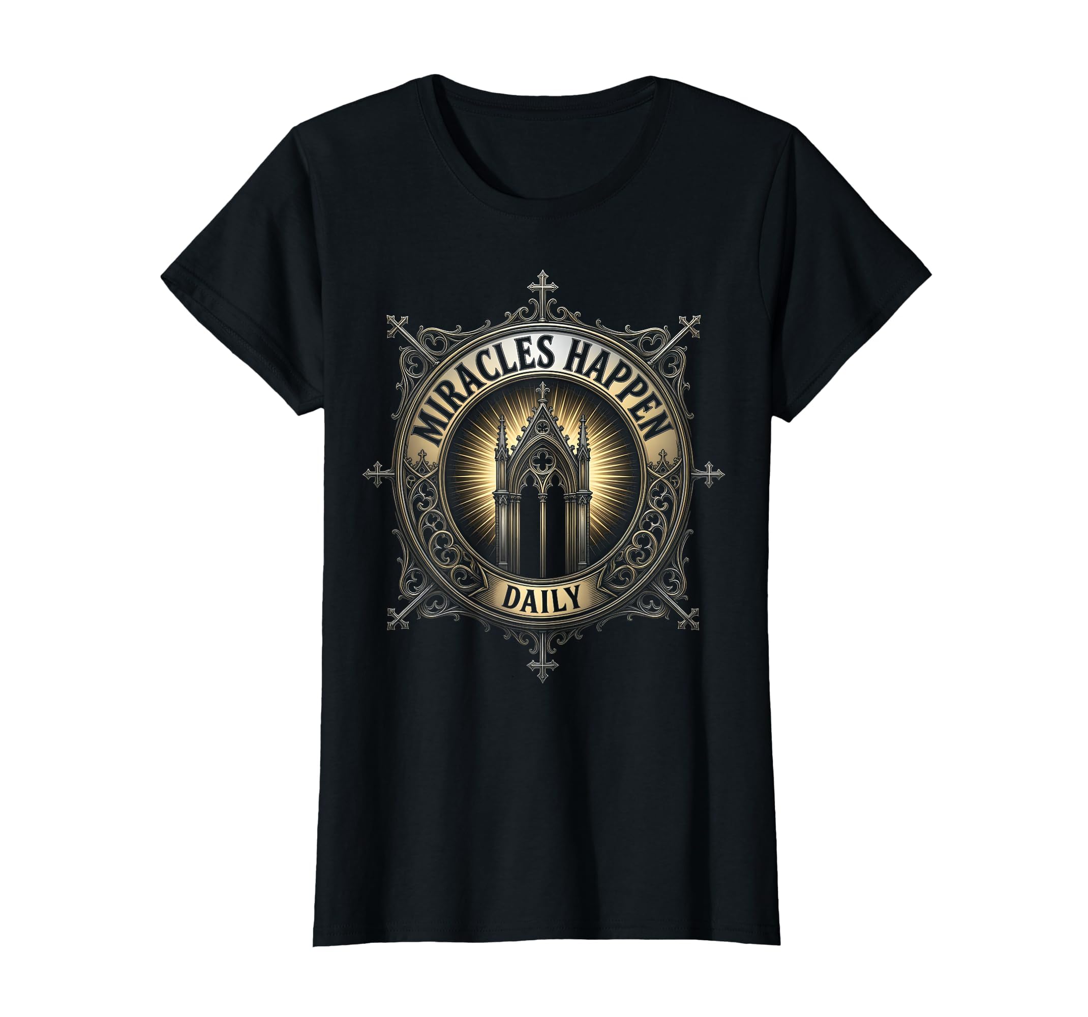 Miracles Happen Daily Faith T-Shirt - Aesthetic Graphic Men Women - T-Shirt, Sweatshirt, Hoodie