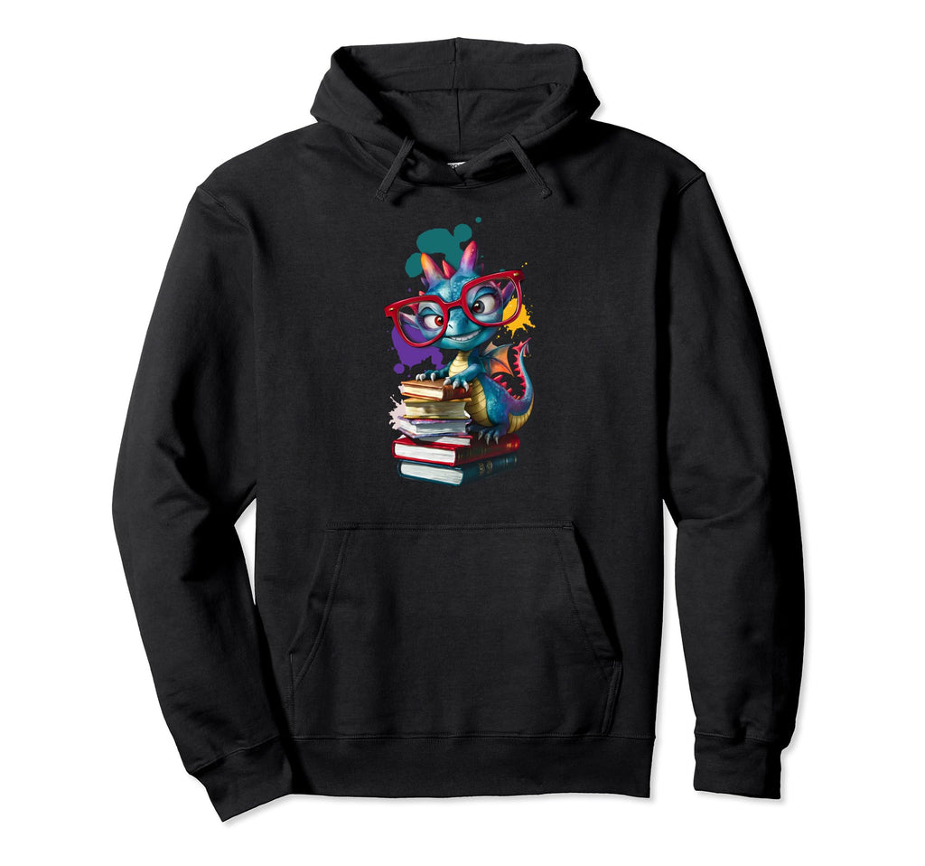 Dragon Book Lover Hoodie - Novelty Apparel Men Women - T-Shirt, Sweatshirt, Hoodie