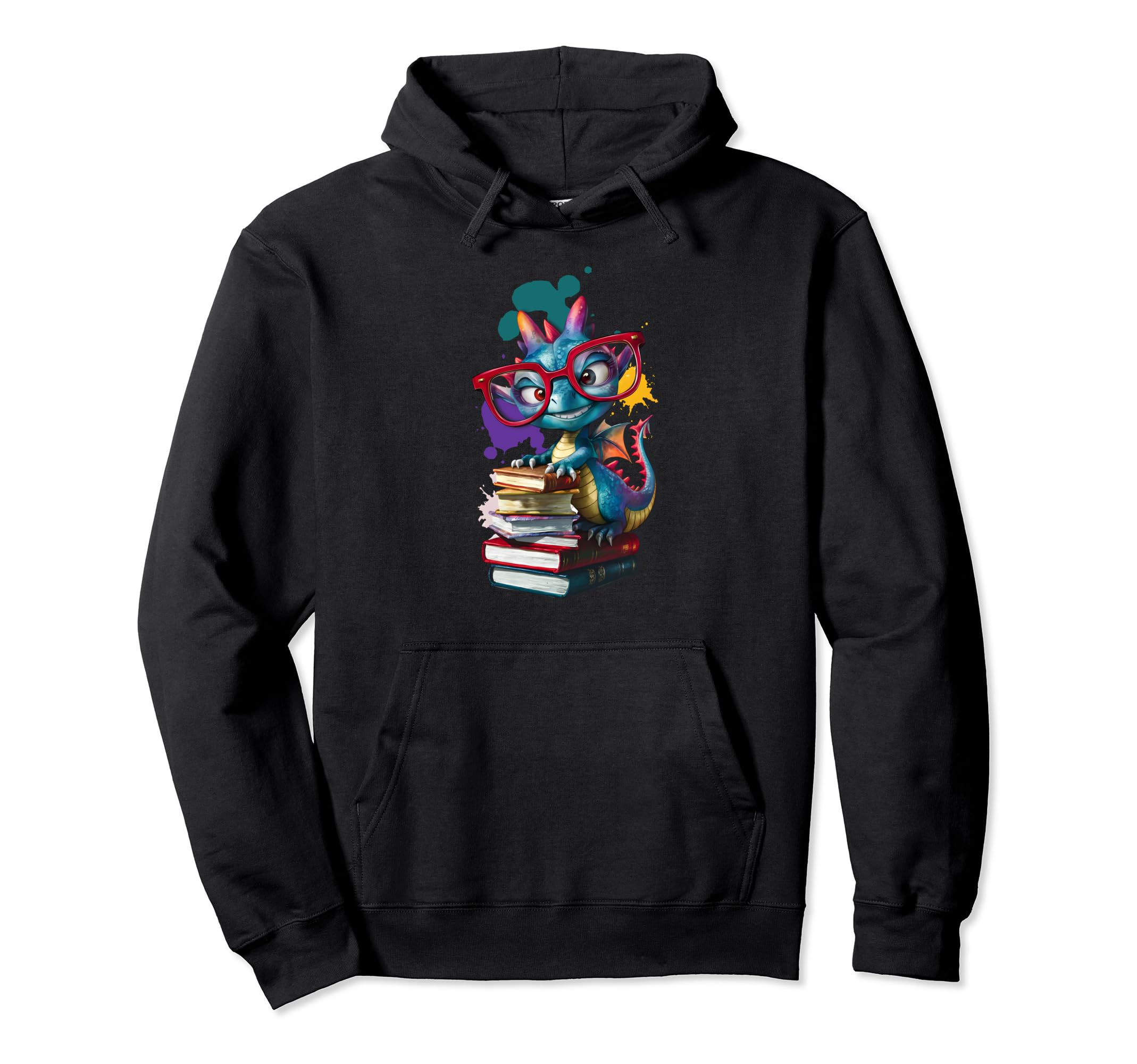 Dragon Book Lover Hoodie - Novelty Apparel Men Women - T-Shirt, Sweatshirt, Hoodie
