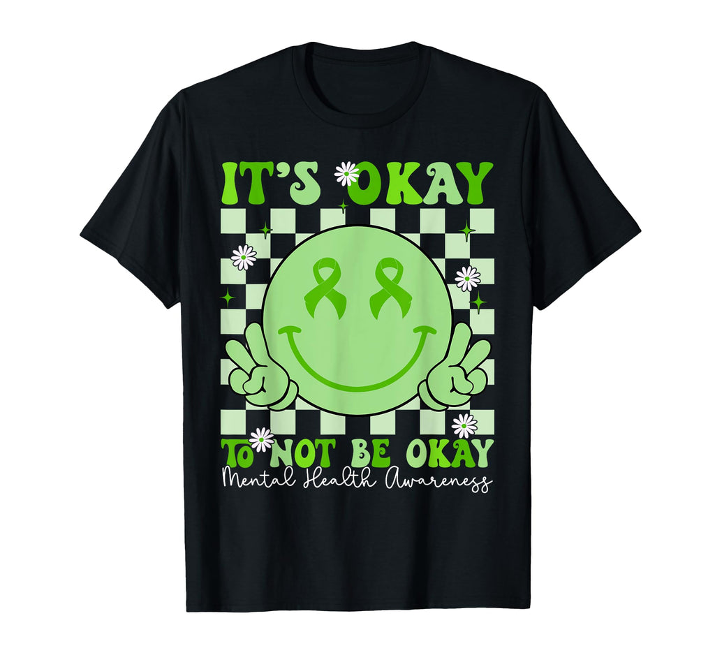 Mental Health Awareness Smile Face T-Shirt - Custom Art Print for Adults - T-Shirt, Sweatshirt, Hoodie