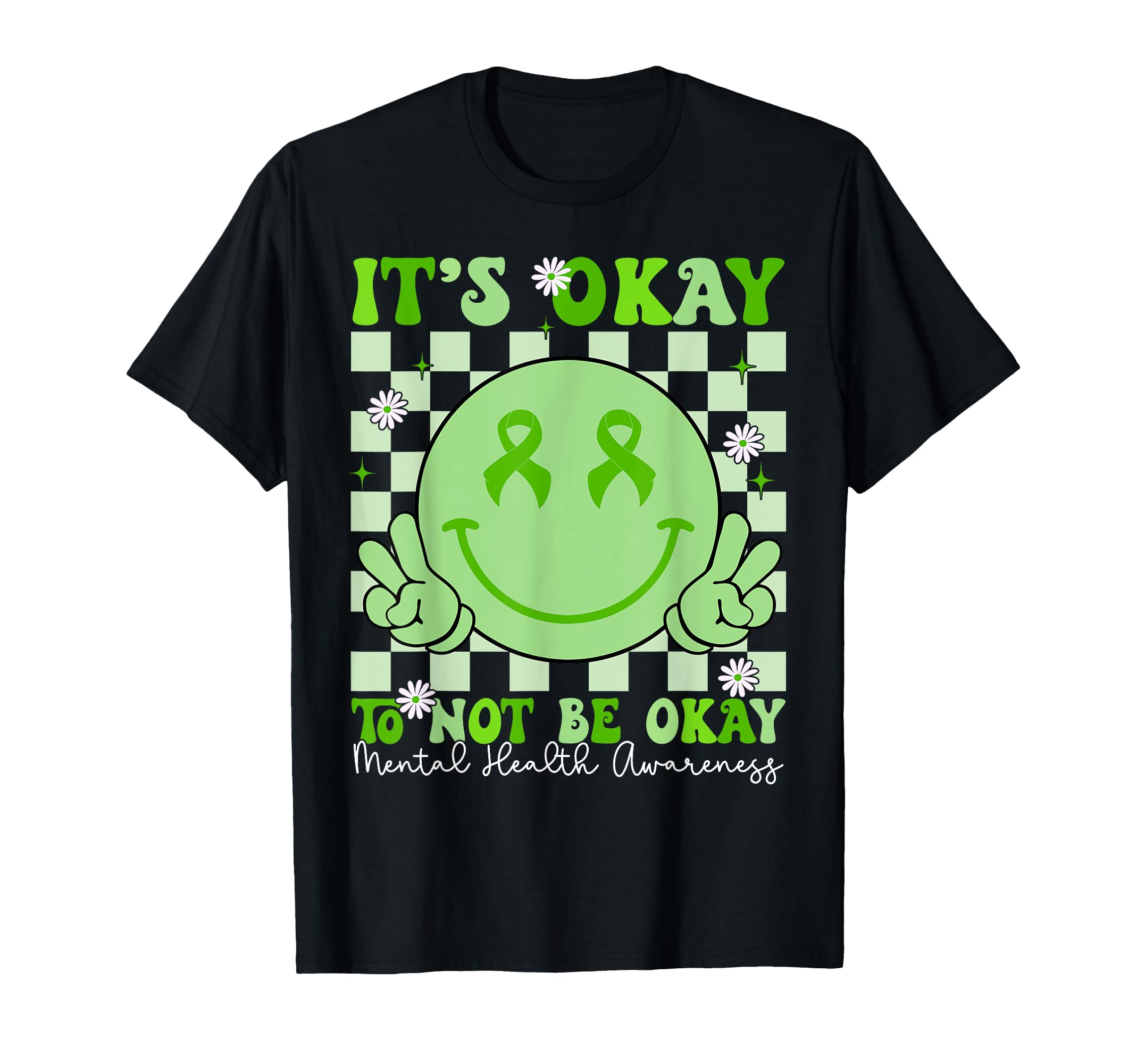 Mental Health Awareness Smile Face T-Shirt - Custom Art Print for Adults - T-Shirt, Sweatshirt, Hoodie
