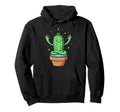 Meditation Cactus Yoga Pose Relaxing Hoodie - Minimalist Print for Adults - T-Shirt, Sweatshirt, Hoodie