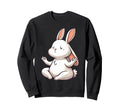 Meditation Rabbit Yoga Pose Relaxing Sweatshirt - Streetwear Style Unisex - T-Shirt, Sweatshirt, Hoodie