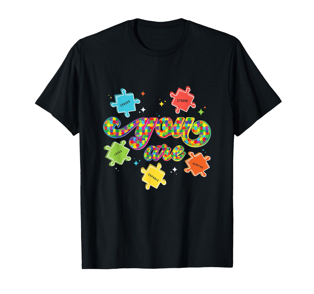 Puzzle Piece Teacher Autism Awareness T-Shirt - Unique Graphic for Adults - T-Shirt, Sweatshirt, Hoodie