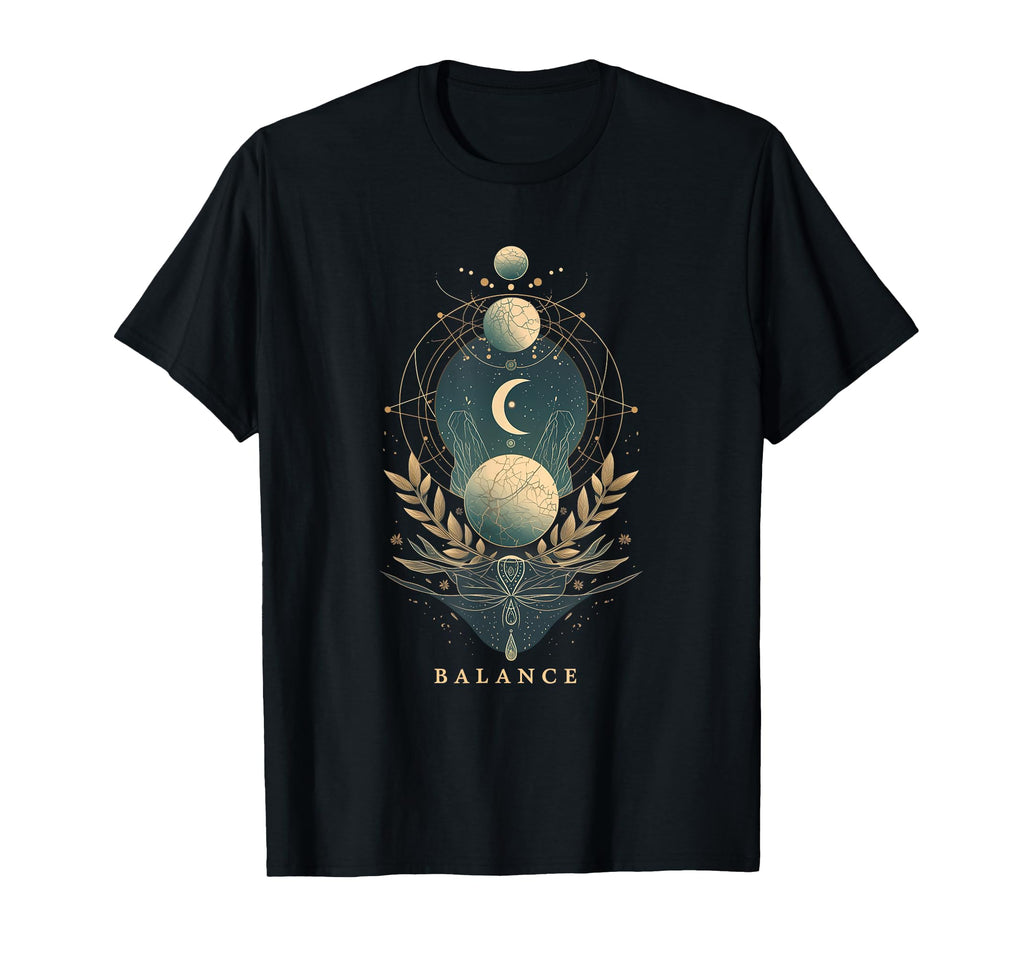 Zen Cosmic Balance Mindfulness And T-Shirt - Novelty Apparel for Adults - T-Shirt, Sweatshirt, Hoodie